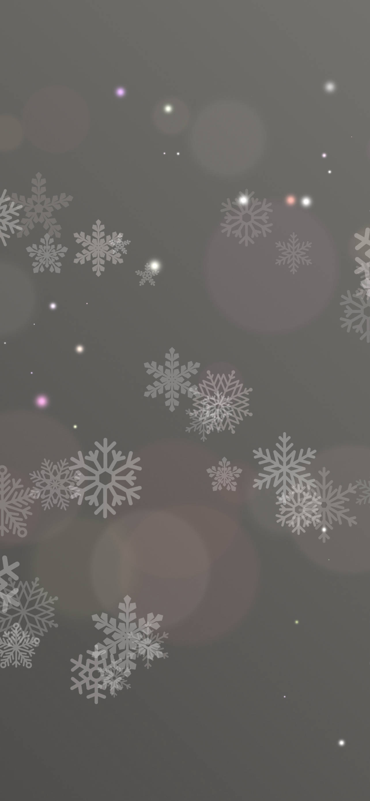 snowflakes, gray background, silver snowflakes, 2K Phone Wallpaper