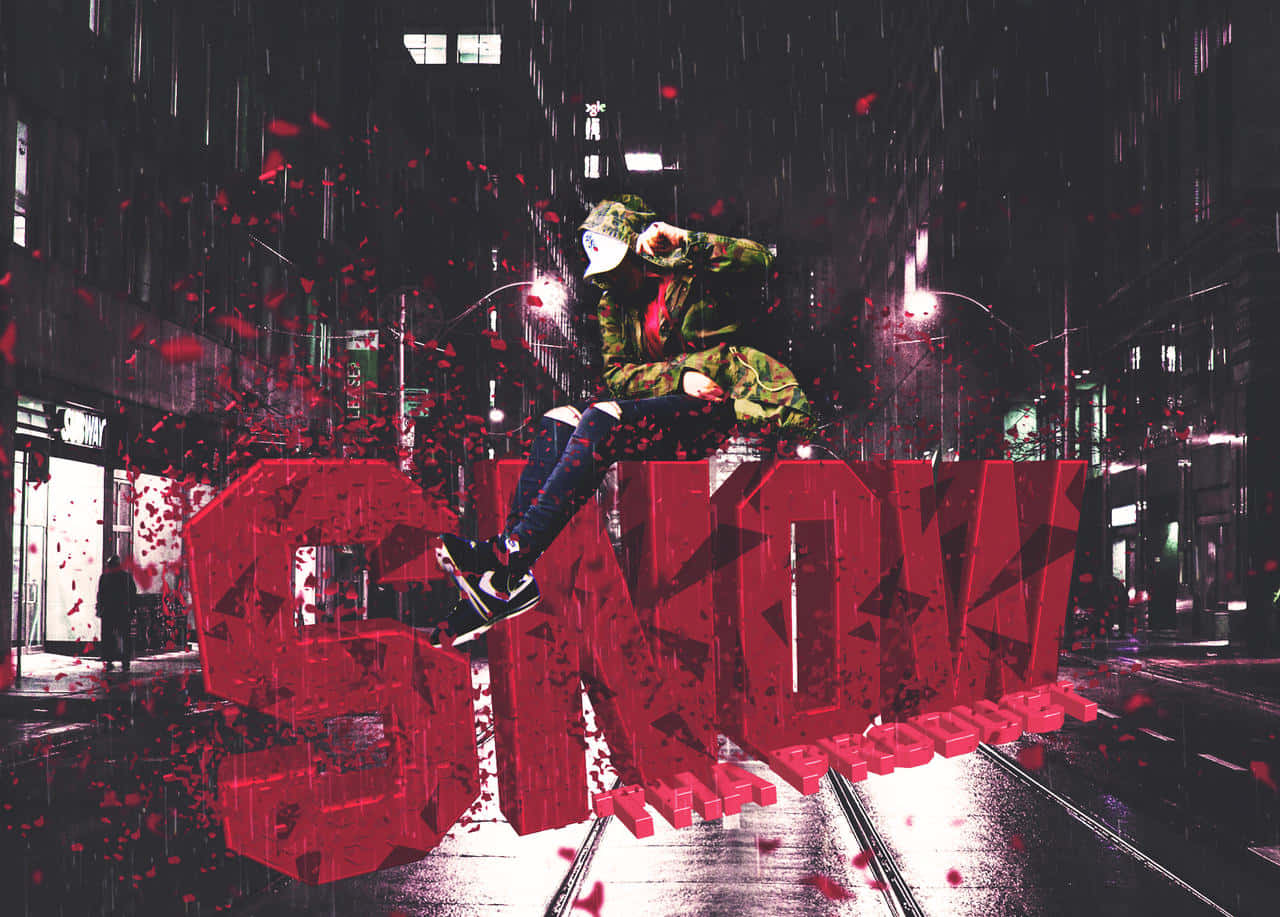 Snow Tha Product, urban alley, rainy, HD Desktop Wallpaper