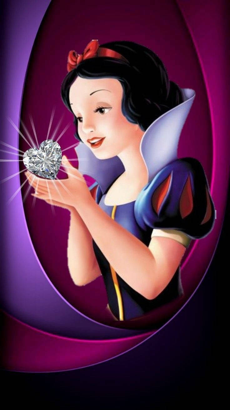 Snow White, seven dwarfs, diamond, HD Phone Wallpaper