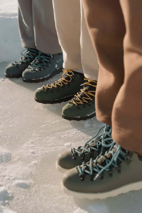 snowshoes, snowy wilderness, sunlight, SD Phone Wallpaper