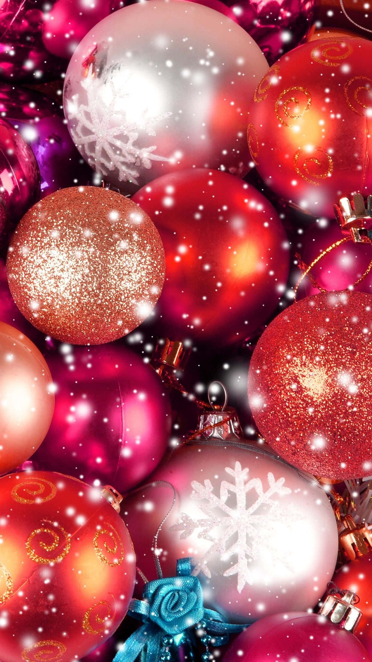 shiny red, pink, silver, Full HD Phone Wallpaper