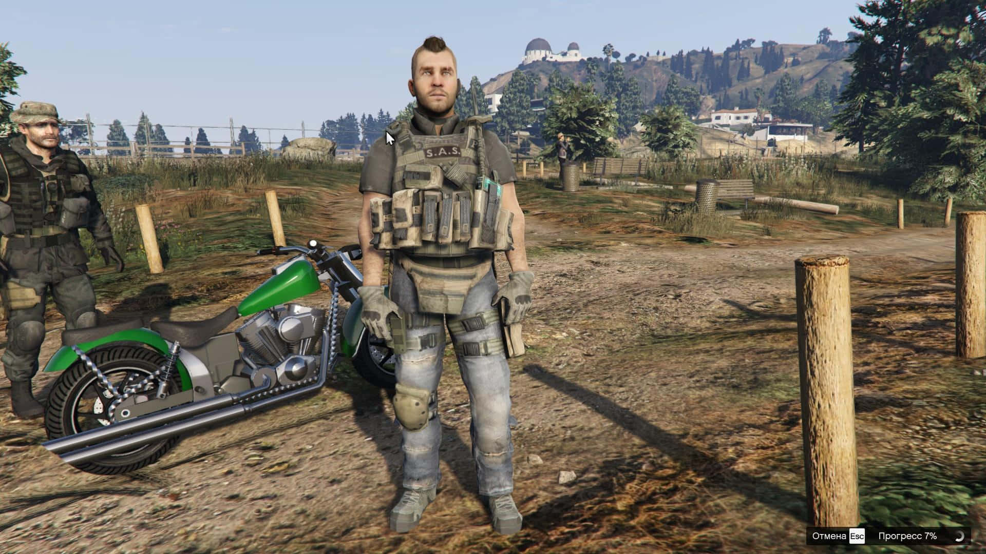 Soap Mactavish, tactical gear, green motorcycle, Full HD Desktop Wallpaper