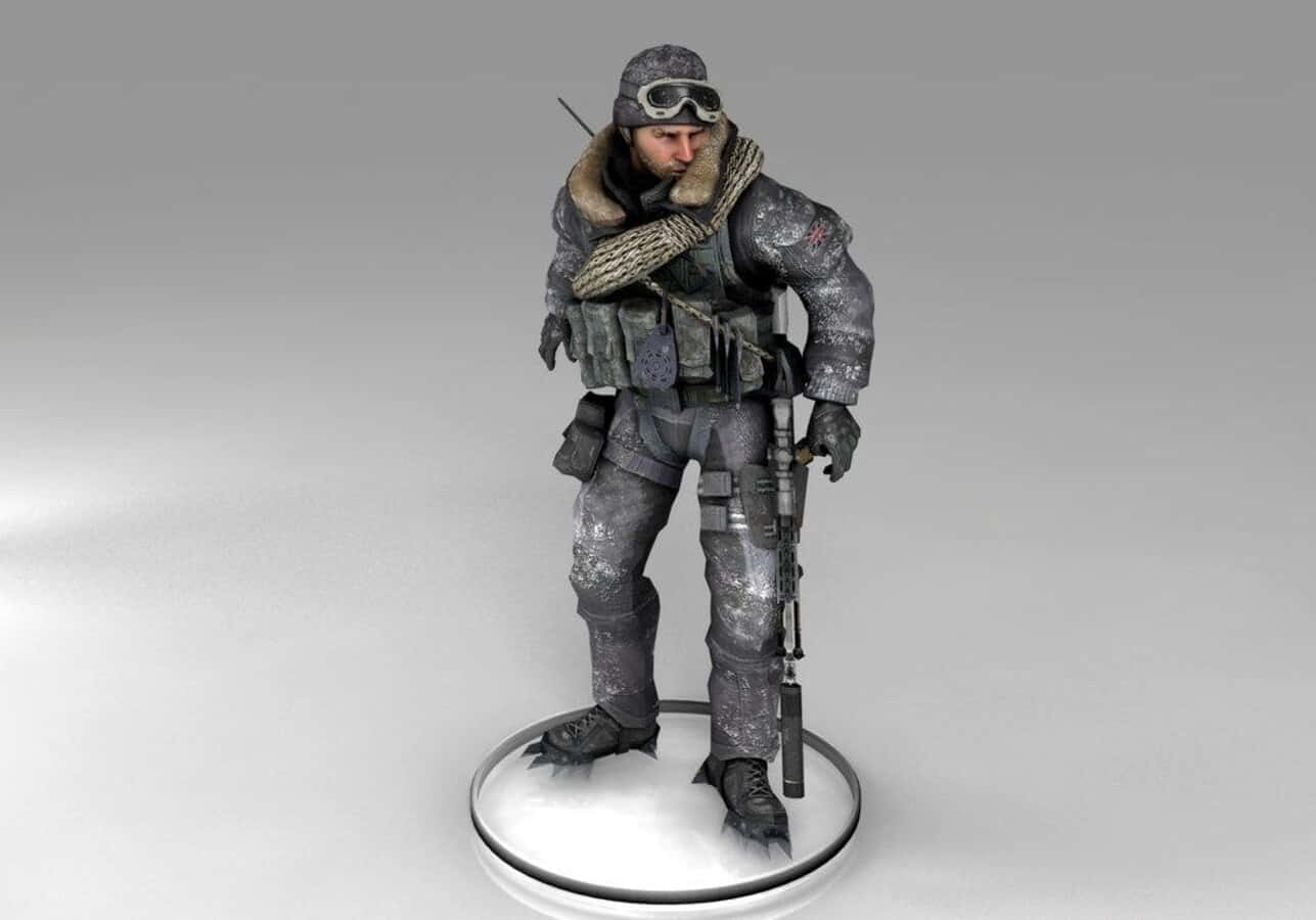 Soap Mactavish, 3d-rendered, winter gear, HD Desktop Wallpaper
