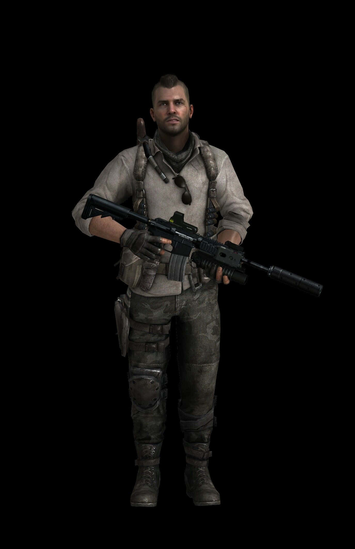 Soap Mactavish, tactical gear, rifle, Full HD Phone Wallpaper