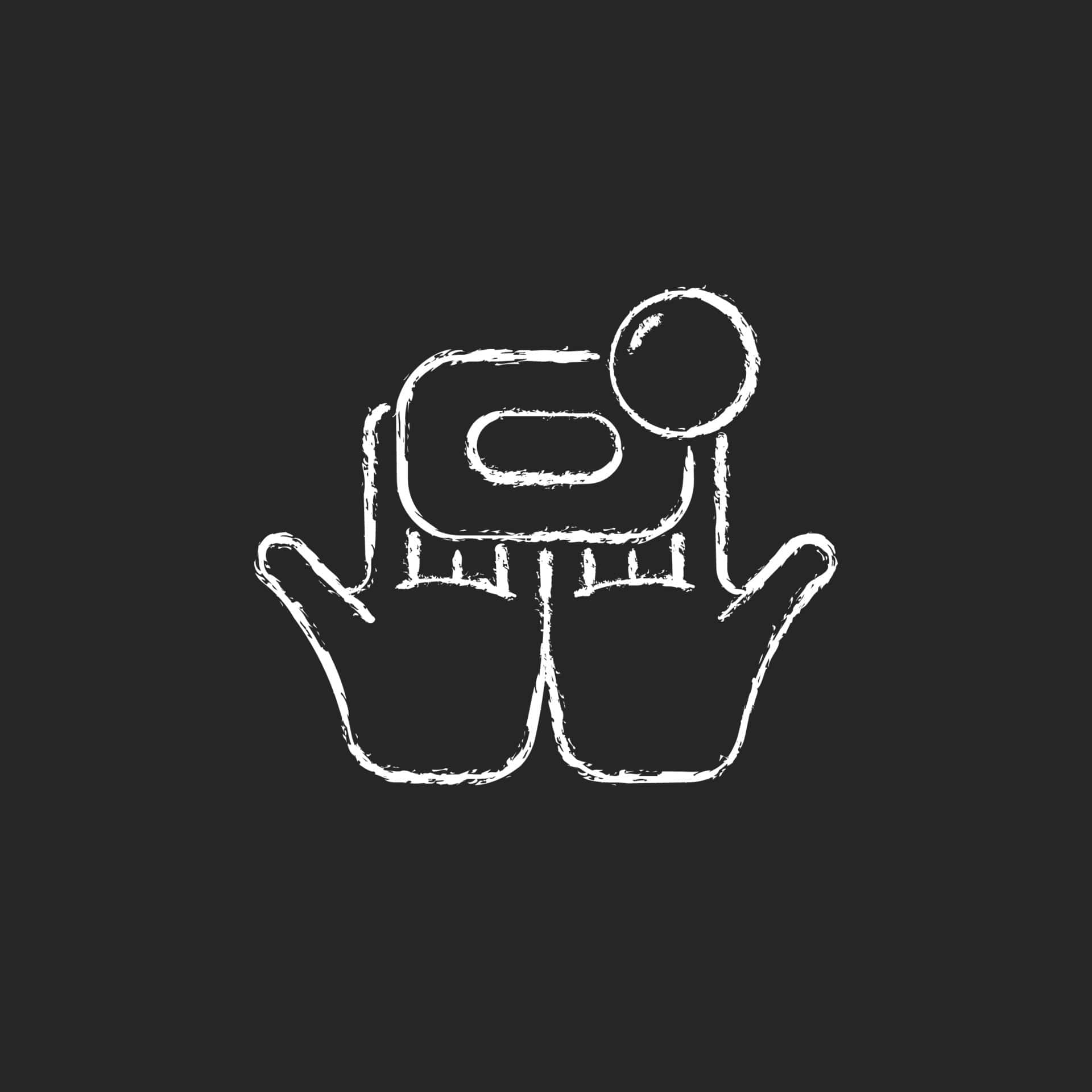 chalk white hand soap, white chalk-style illustration, hands holding a camera, Full HD Desktop Wallpaper