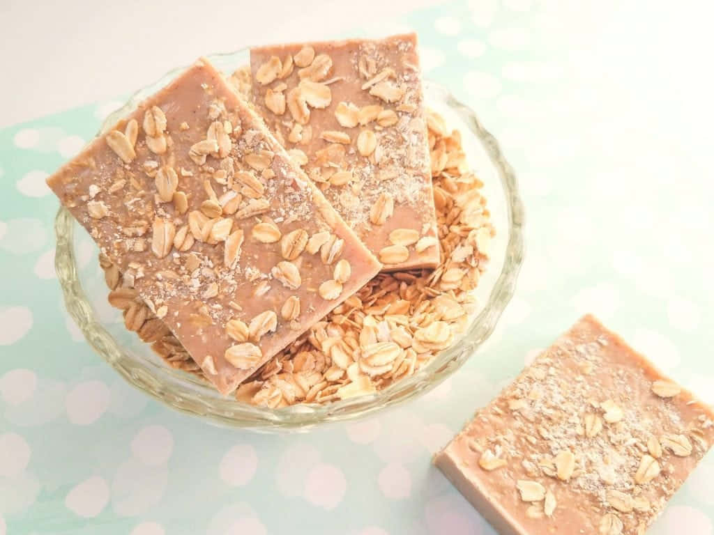 cinnamon oatmeal soap bars, oatmeal fudge bars, rolled oats, SD Desktop Wallpaper