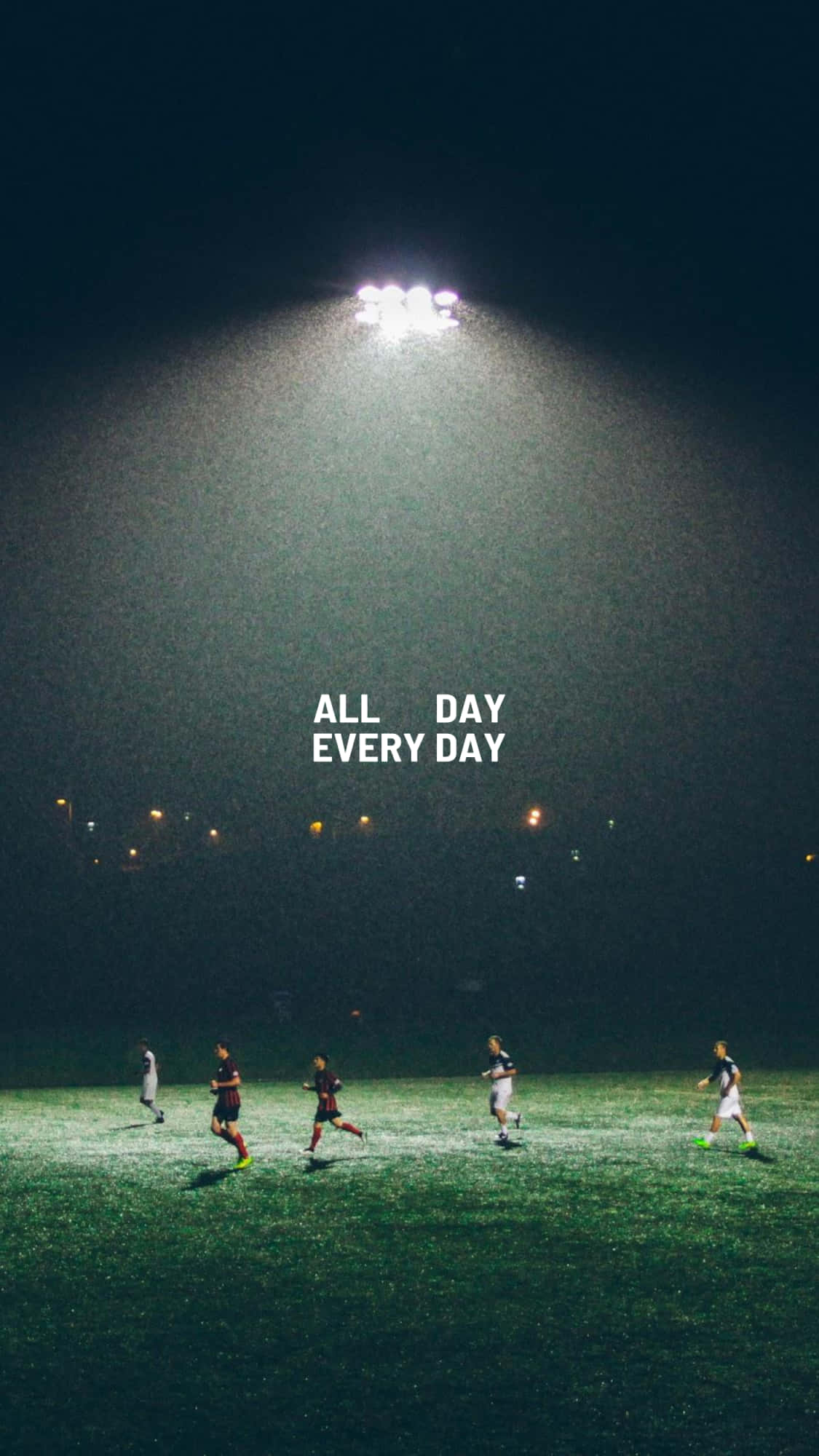 soccer, stadium light, misty night field, Full HD Phone Wallpaper