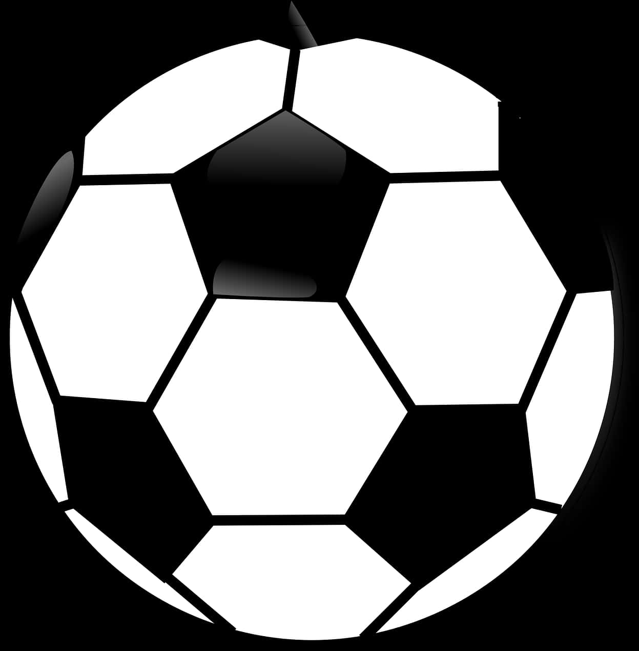 classic soccer ball, black and white soccer ball, glossy highlights, SD Phone Wallpaper