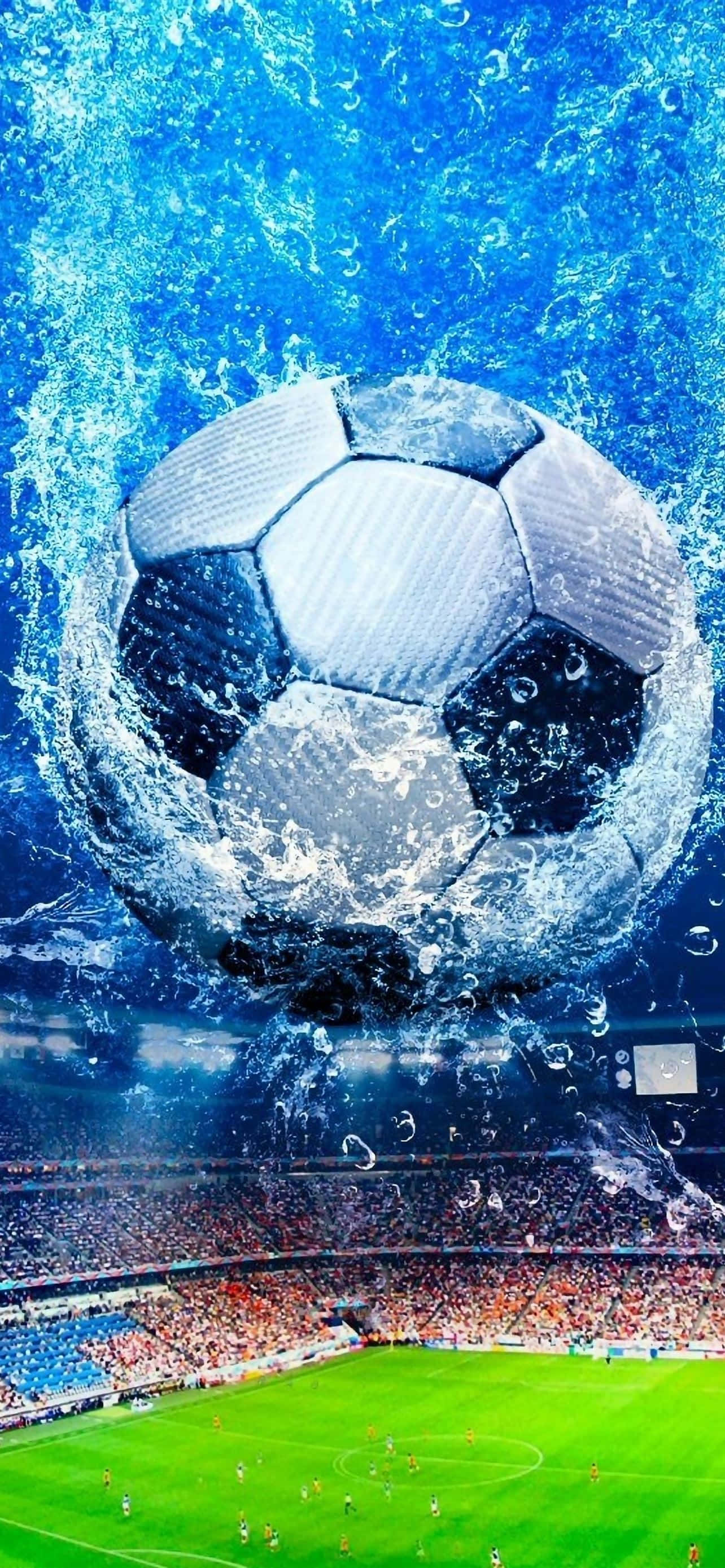 soccer ball, football field, stadium, 2K Phone Wallpaper