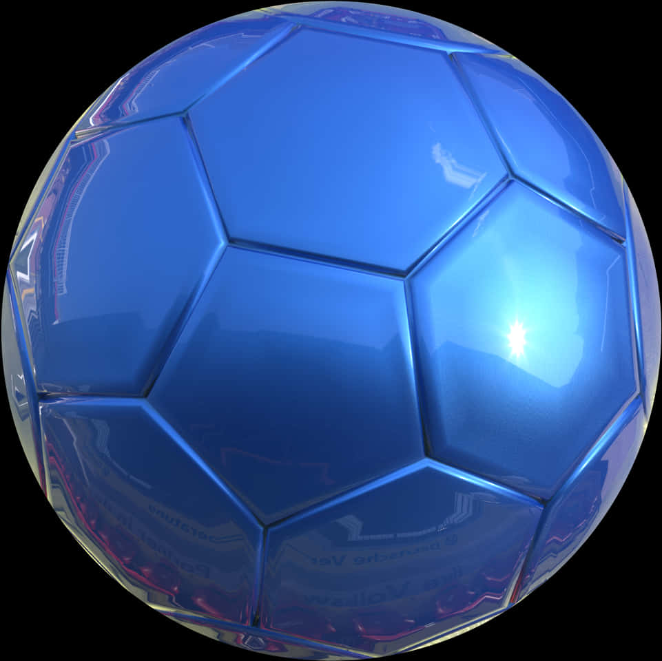 blue soccer ball, glossy, hexagonal panels, SD Desktop Wallpaper