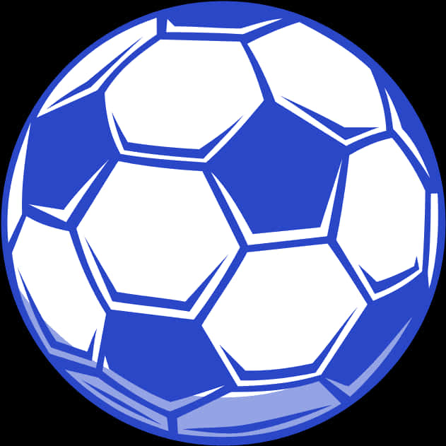 classic blueand white soccer ball, blue and white, bold outlines, SD Desktop Wallpaper