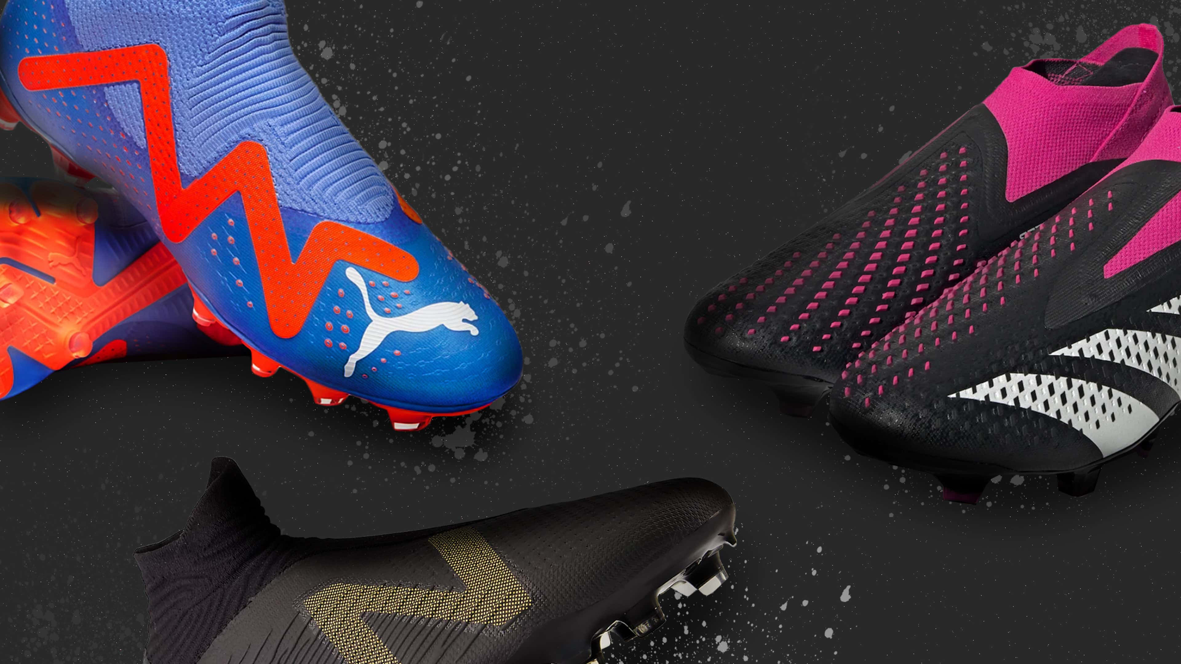soccer cleats, blue, orange, 4K Desktop Wallpaper