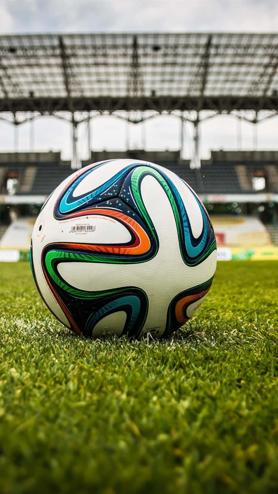 Soccer iPhone, soccer ball, green grass, Full HD Phone Wallpaper