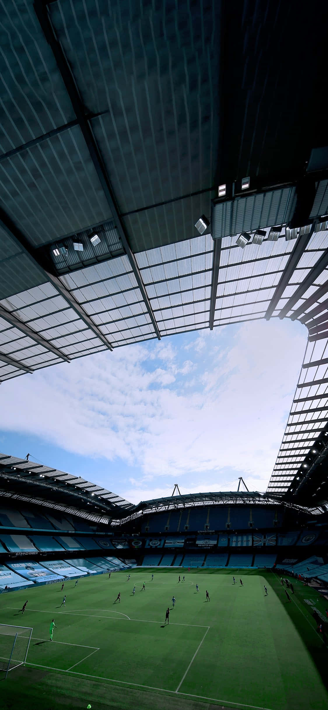 Soccer Stadium, players, field, Full HD Phone Wallpaper