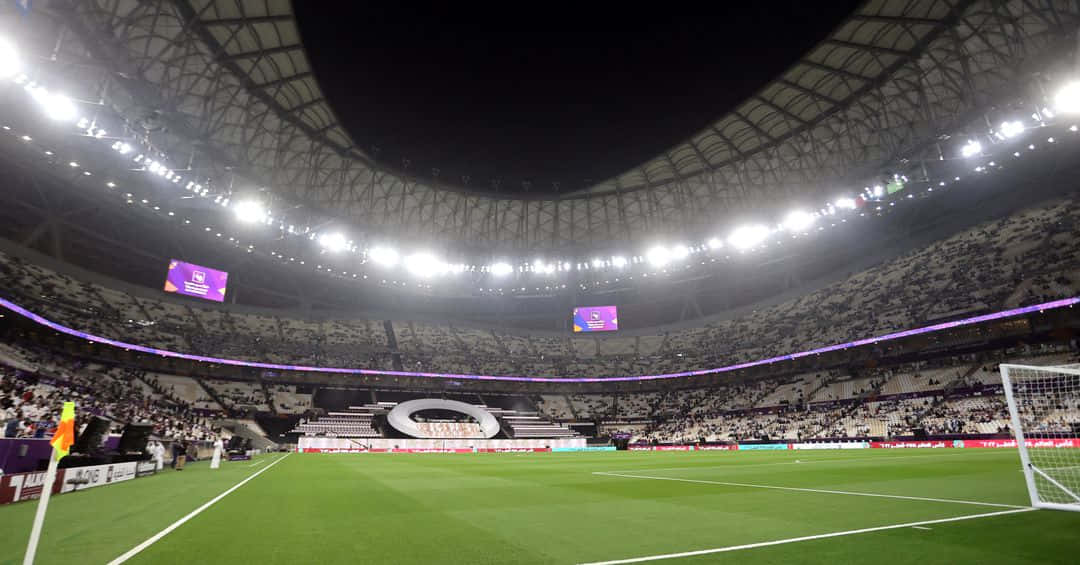 soccer stadium, night, glowing lights, SD Desktop Wallpaper