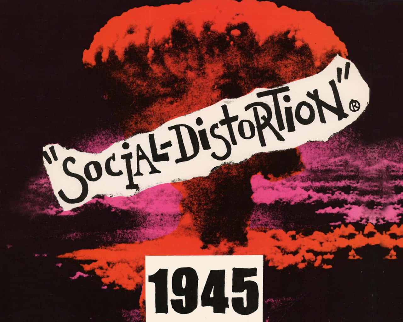 Social Distortion, 1945, red mushroom cloud, HD Desktop Wallpaper