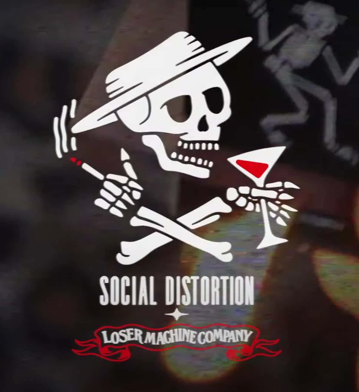 Social Distortion, white skull, hat, HD Phone Wallpaper