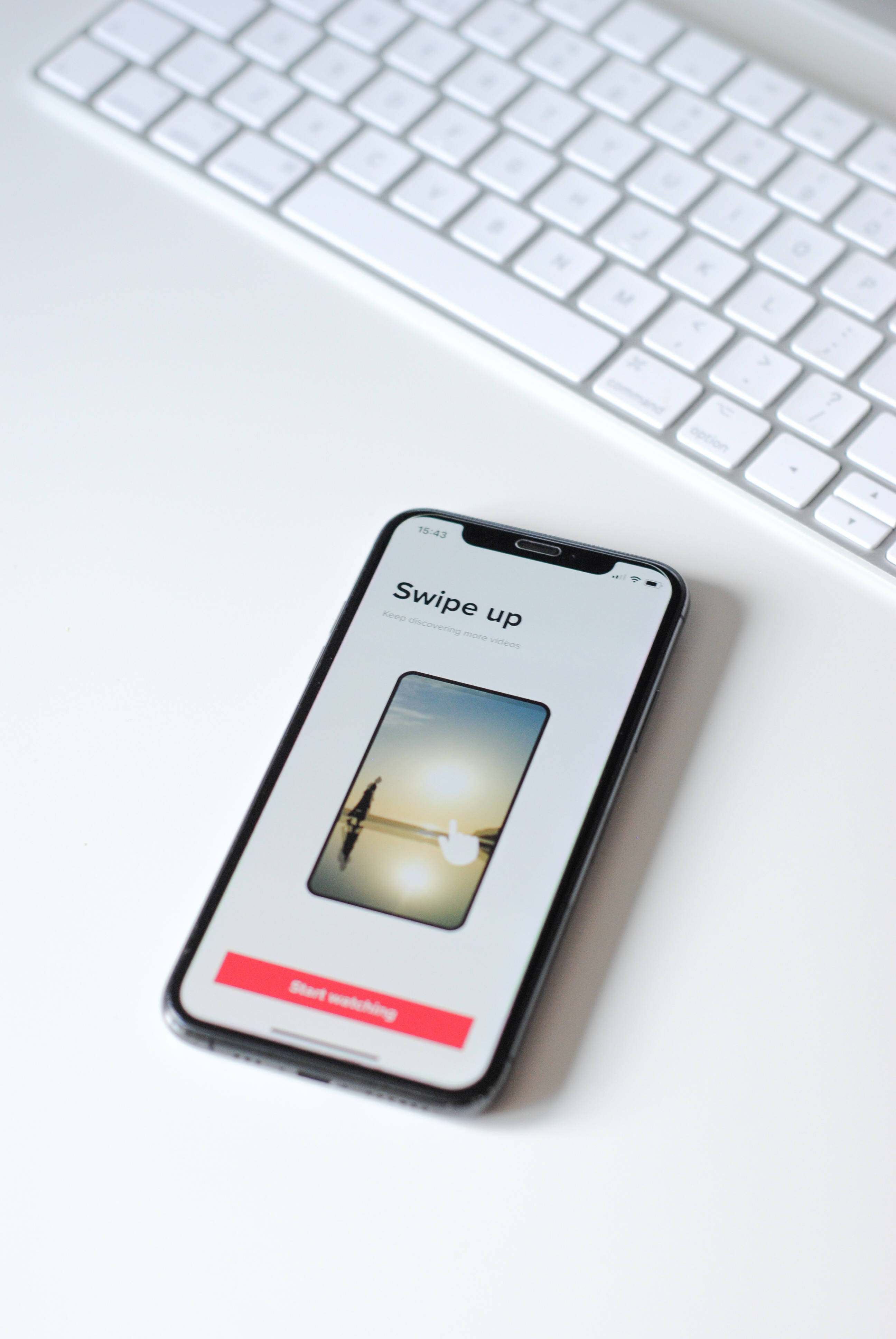 iPhone XS, dazzling starlight wallpaper, Swipe up app interface, 4K Phone Wallpaper