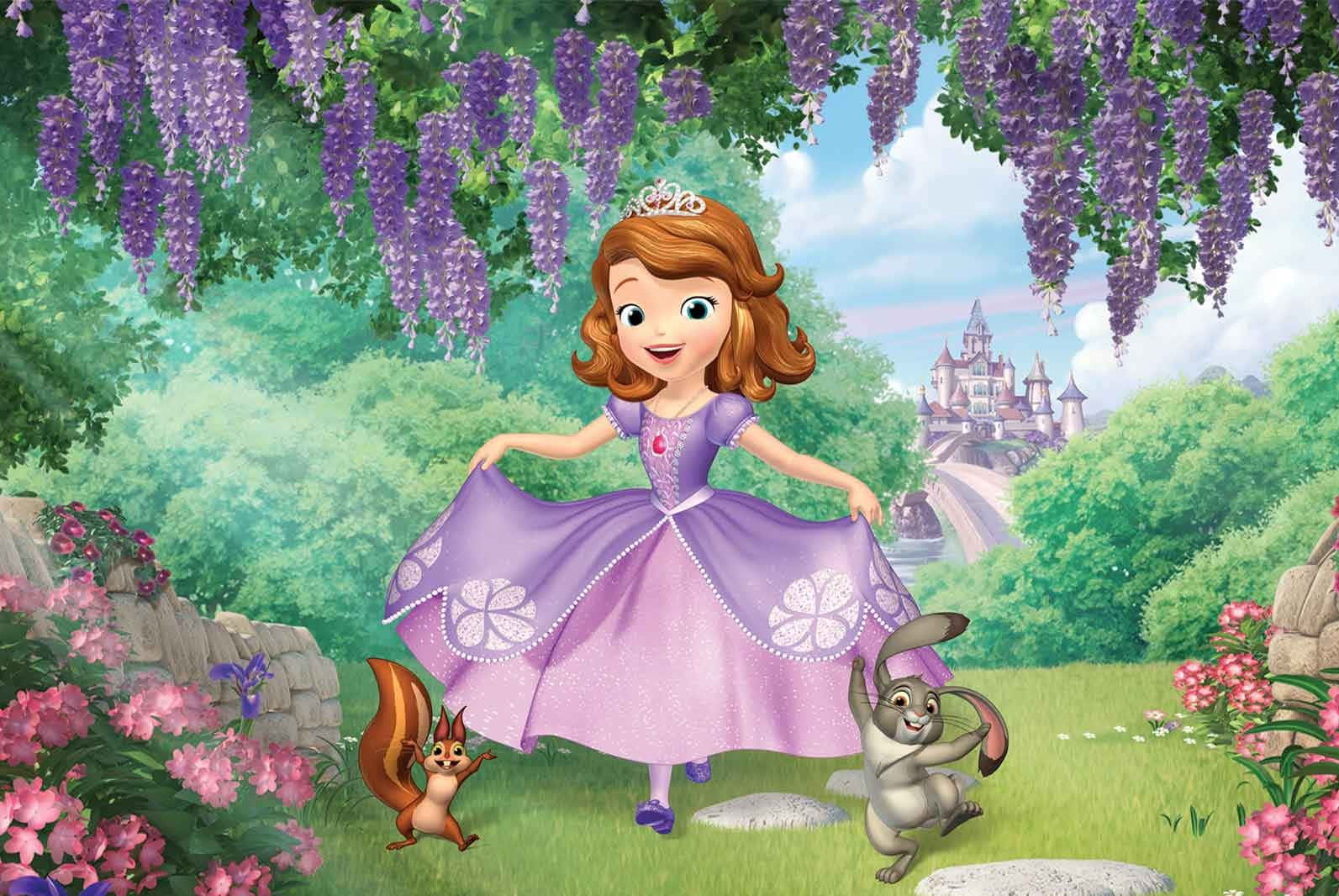 Sofia The First, purple gown, wisteria, HD Desktop Wallpaper