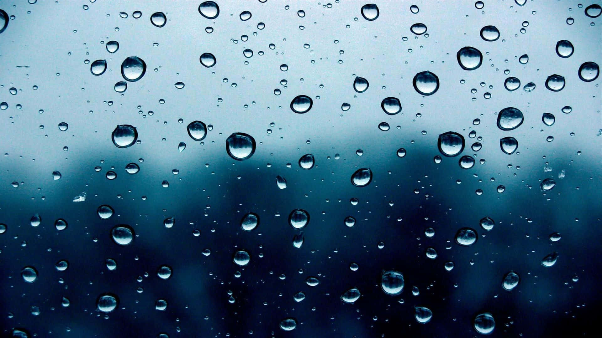 Soft Aesthetic Computer, raindrops, windowpane, Full HD Desktop Wallpaper