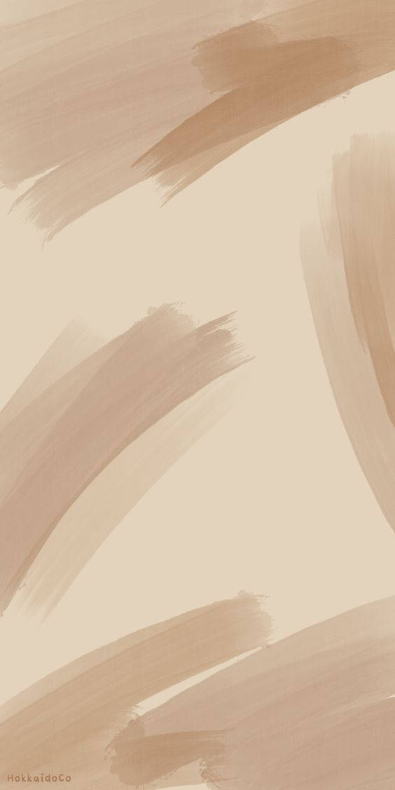 light brown aesthetic, beige brushstrokes, creamy background, SD Phone Wallpaper