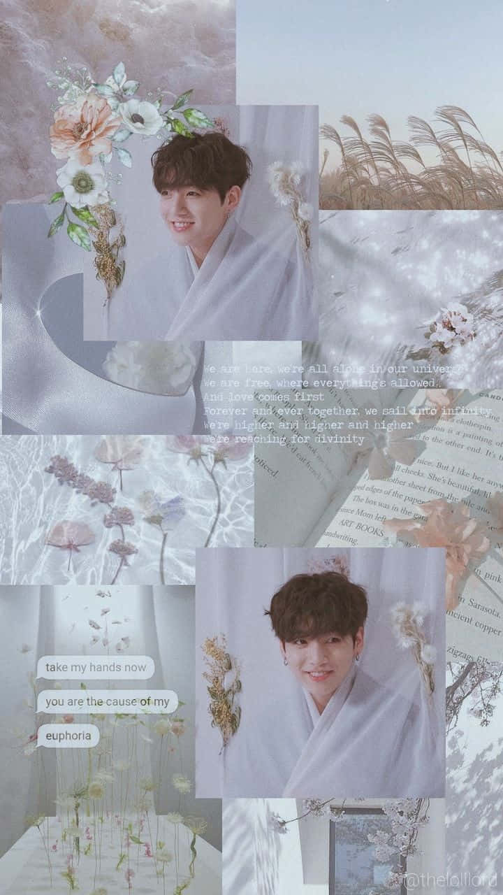 Soft Girl Aesthetic, pastel collage, smiling young man, HD Phone Wallpaper