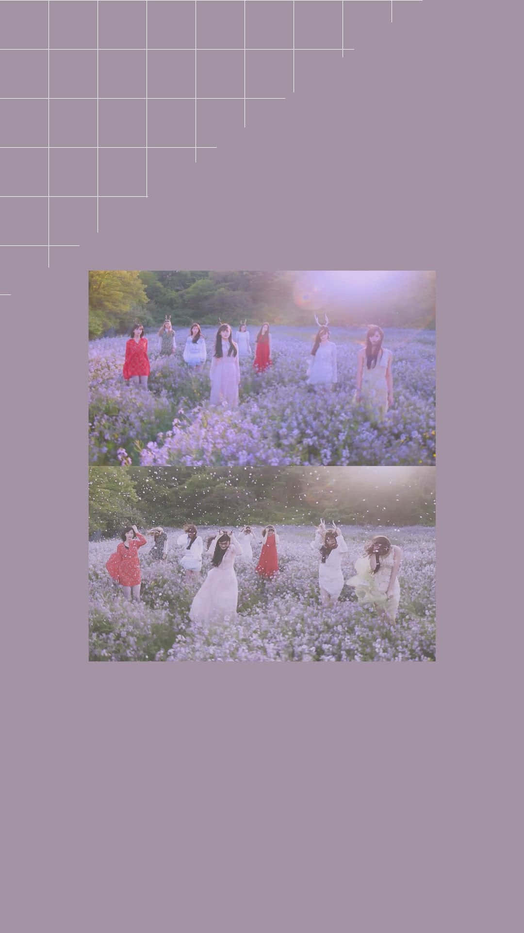 Soft Girl Aesthetic, purple flowers, flowing dresses, Full HD Phone Wallpaper