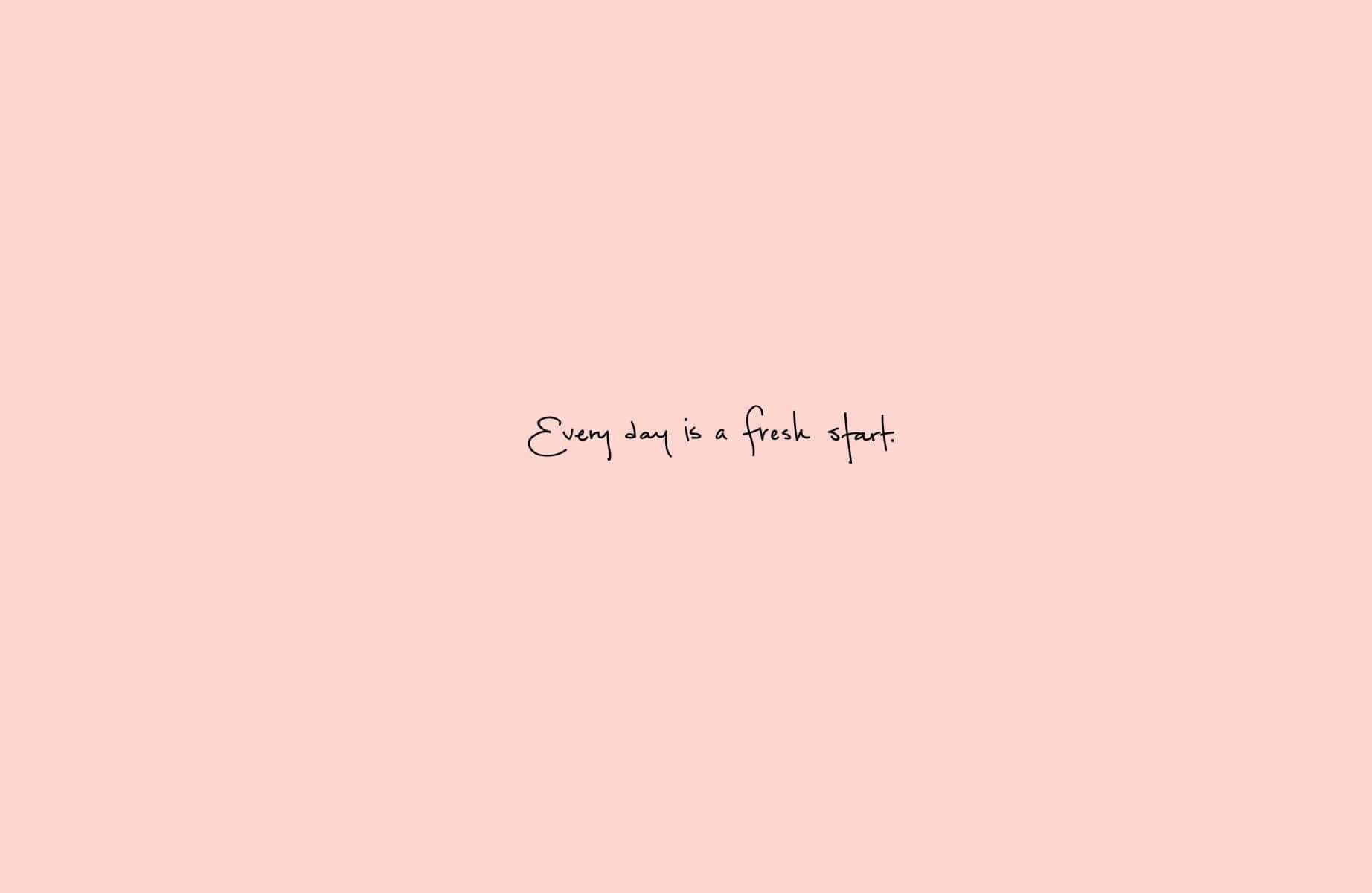 Soft Girl Aesthetic, pastel pink background, handwritten phrase, HD Desktop Wallpaper