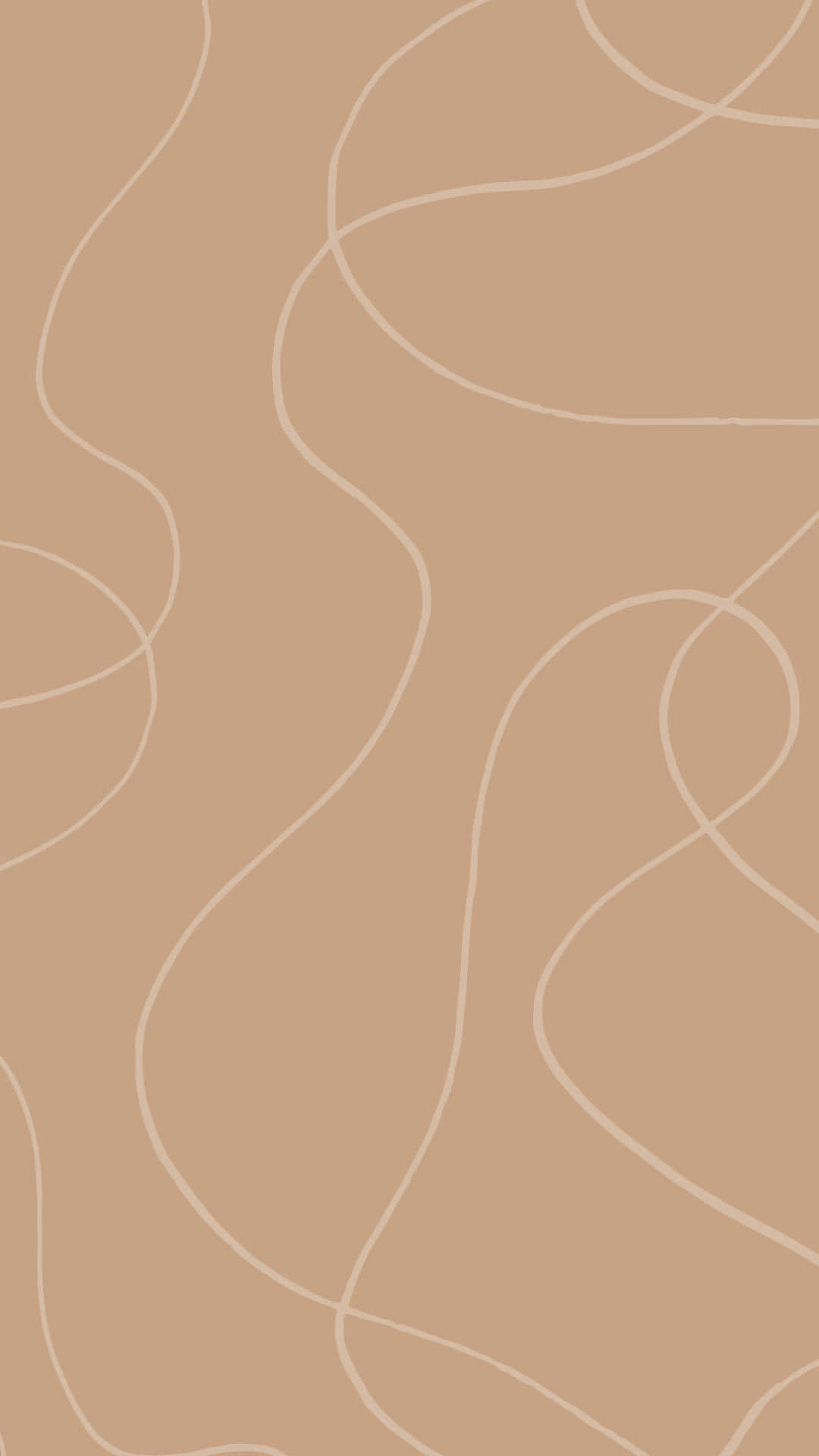 abstract line, minimalist, brown aesthetic, Full HD Phone Wallpaper