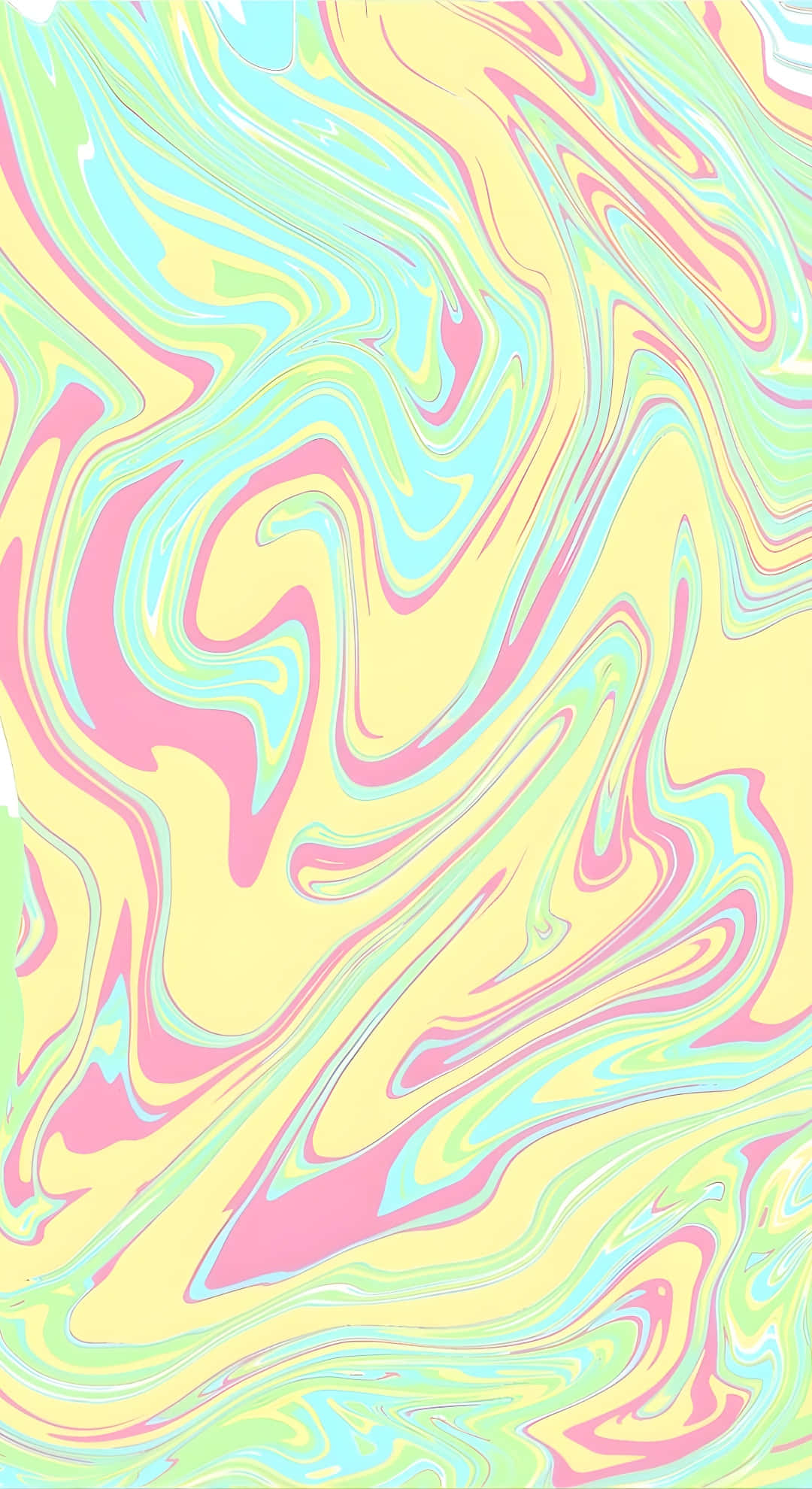 pastel swirl, yellow, pink, Full HD Phone Wallpaper