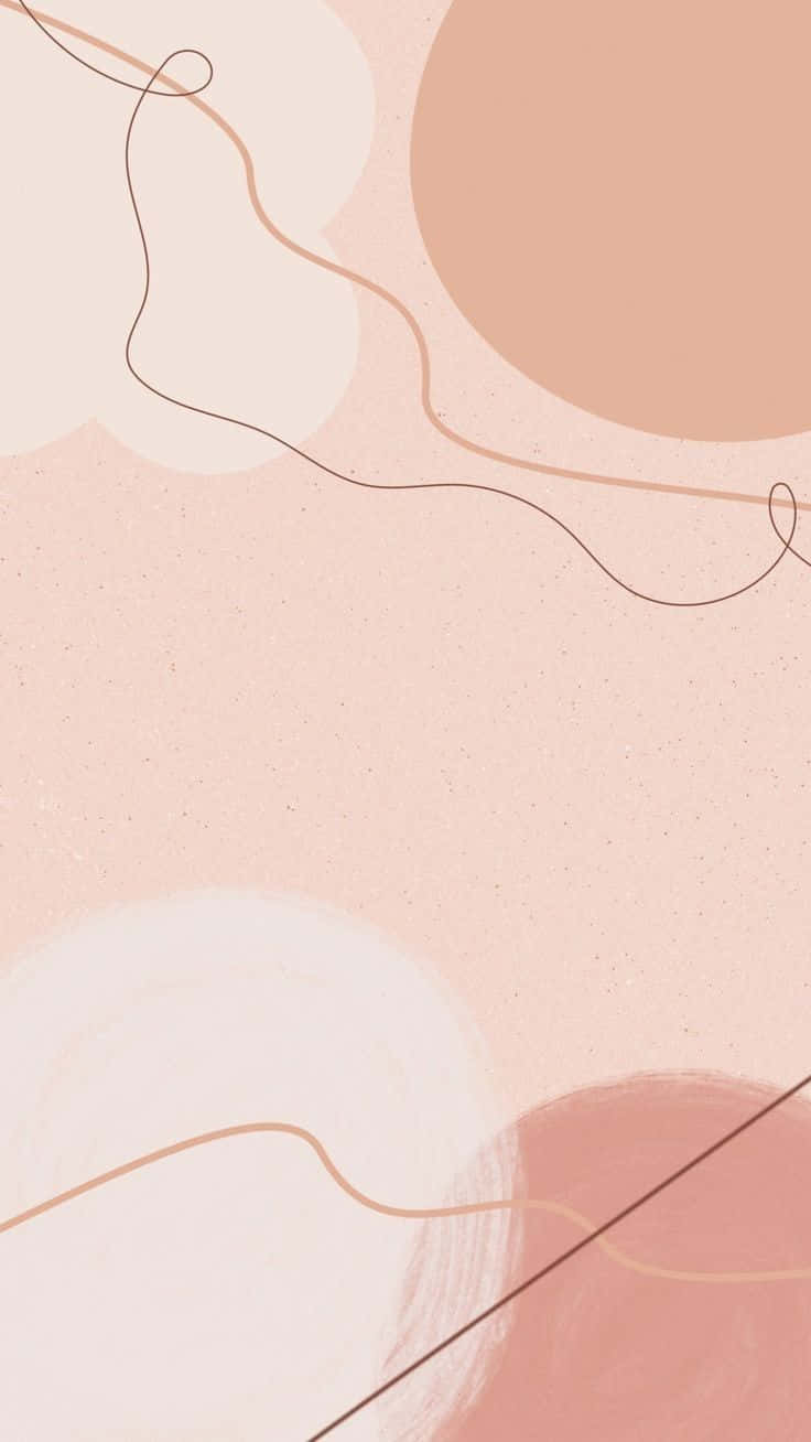 pastel abstract minimalism art, peach cream, rose tones, HD Phone Wallpaper