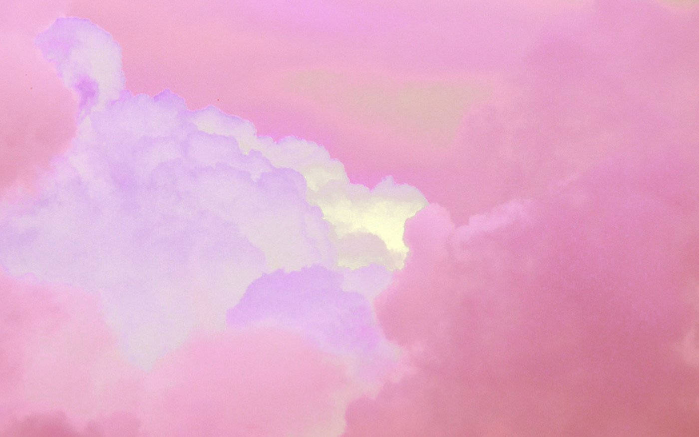 Pink Cloud Screen, pastel pink, lavender, HD Desktop Wallpaper