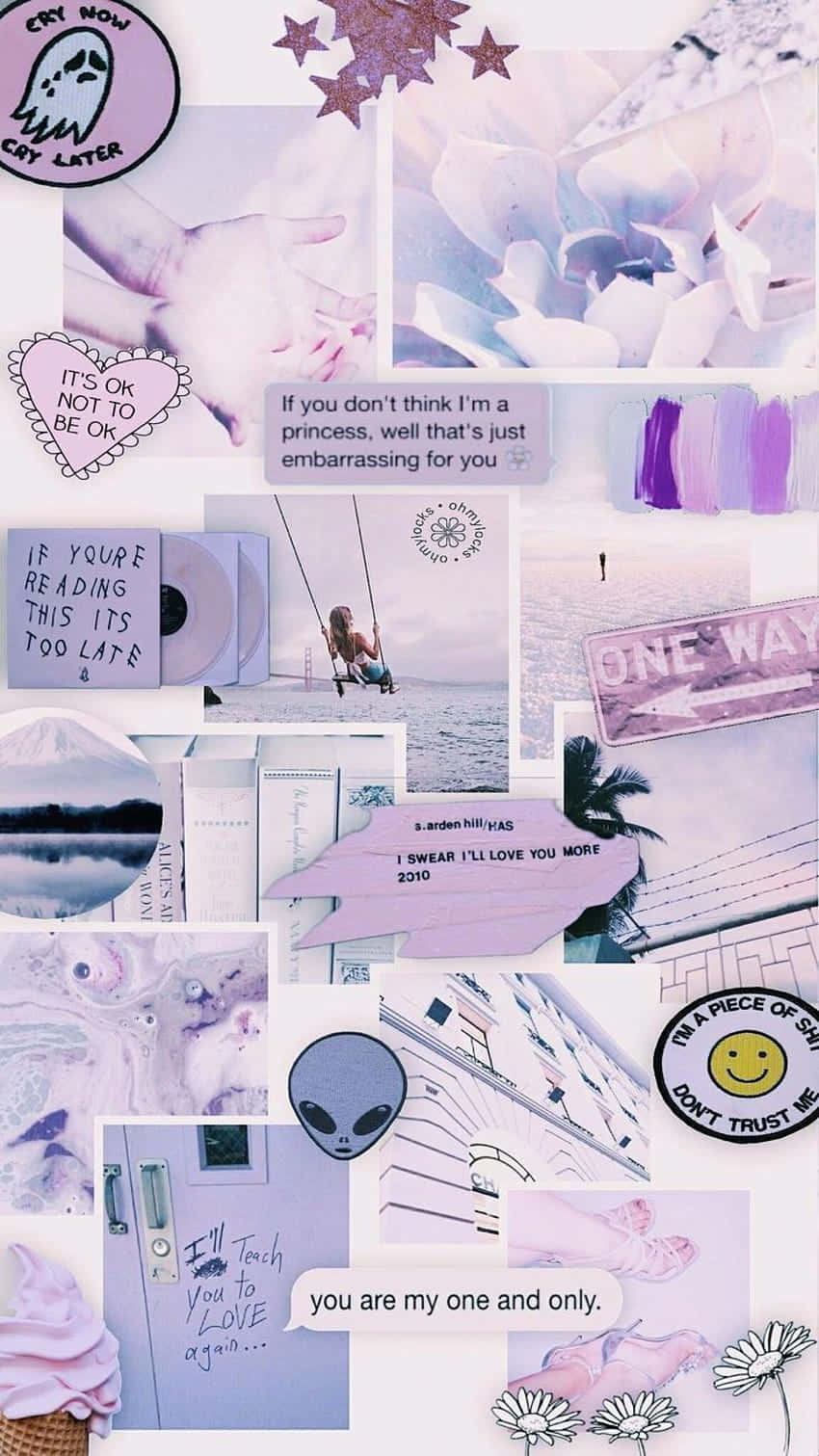 Soft Purple Aesthetic, lavender, white, HD Phone Wallpaper