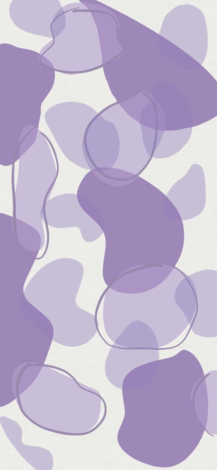 soft purple, organic shapes, pale lavender background, HD Phone Wallpaper