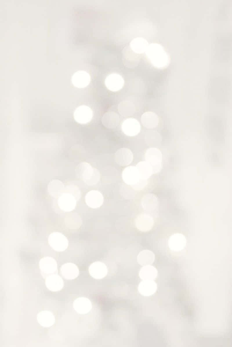 Soft White Aesthetic, bokeh lights, pale white background, SD Phone Wallpaper