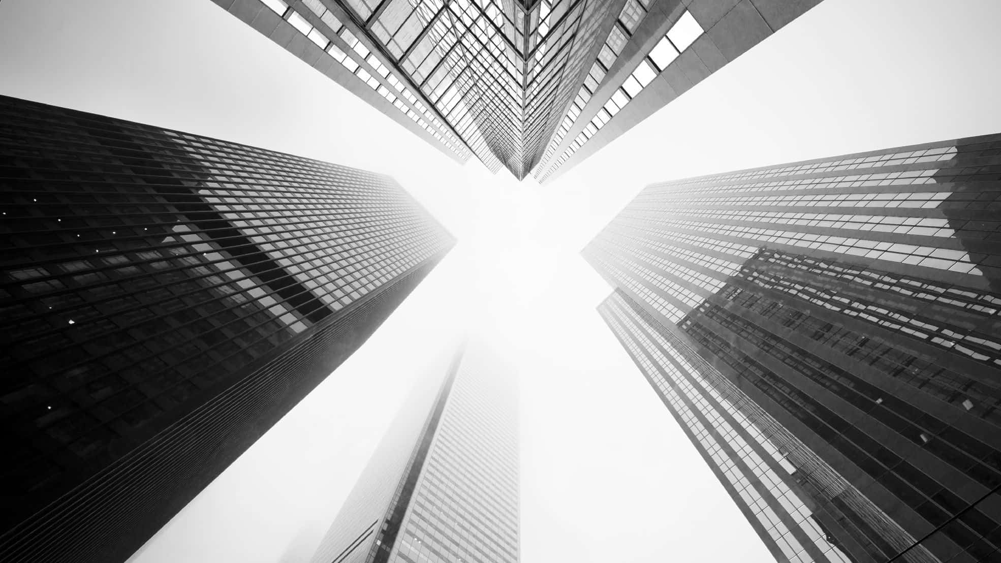 Soft White Aesthetic, sky, tall skyscrapers, Full HD Desktop Wallpaper