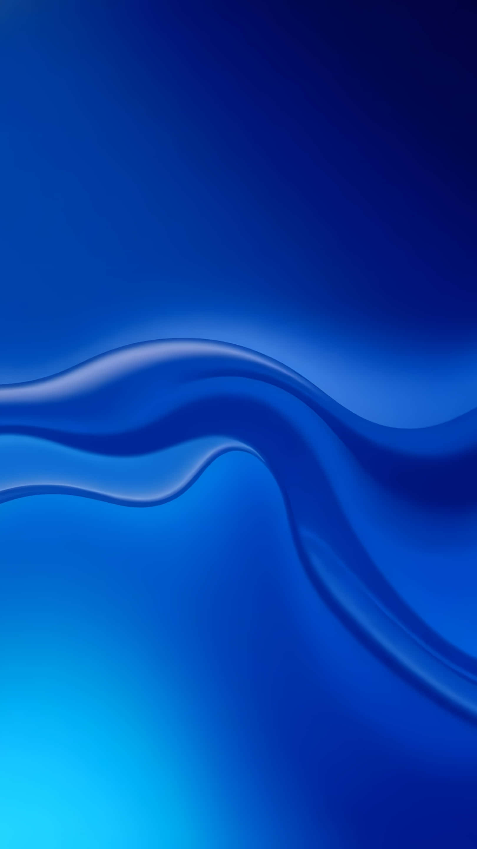 deep blue fabric, smooth flowing ribbon, gradient blue background, 2K Phone Wallpaper