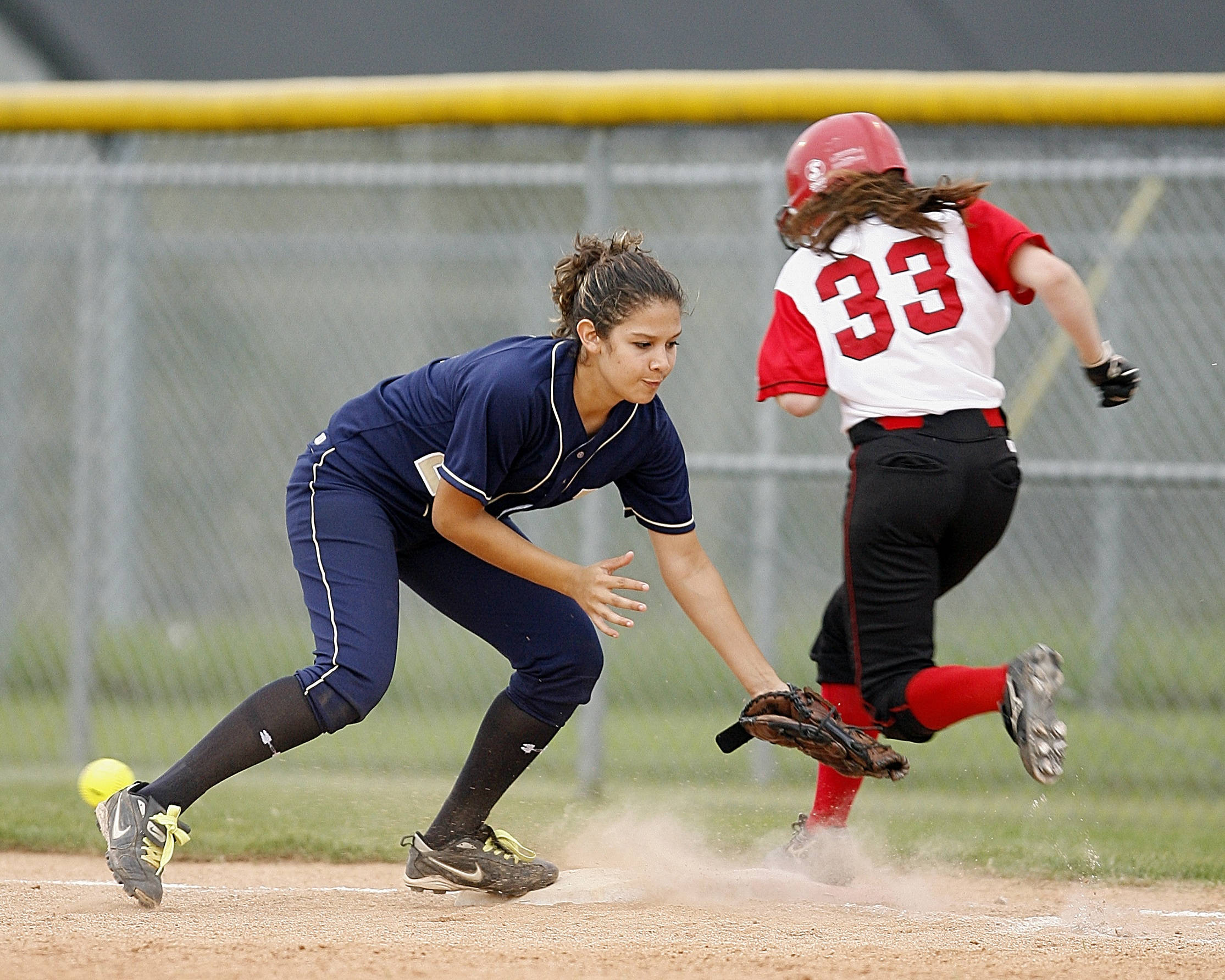 softball, navy uniform, red and white, Full HD Desktop Wallpaper