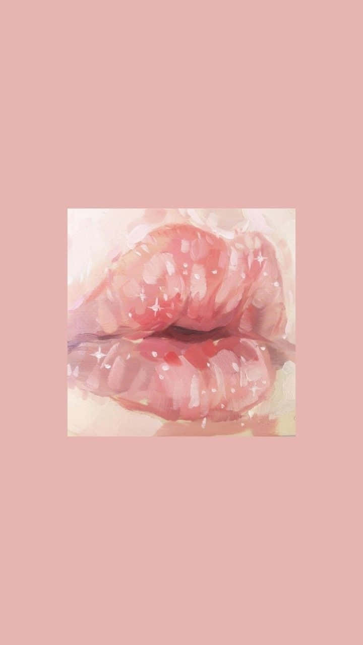 Soft Girl Aesthetic, pastel glow, soft watercolor lips, HD Phone Wallpaper
