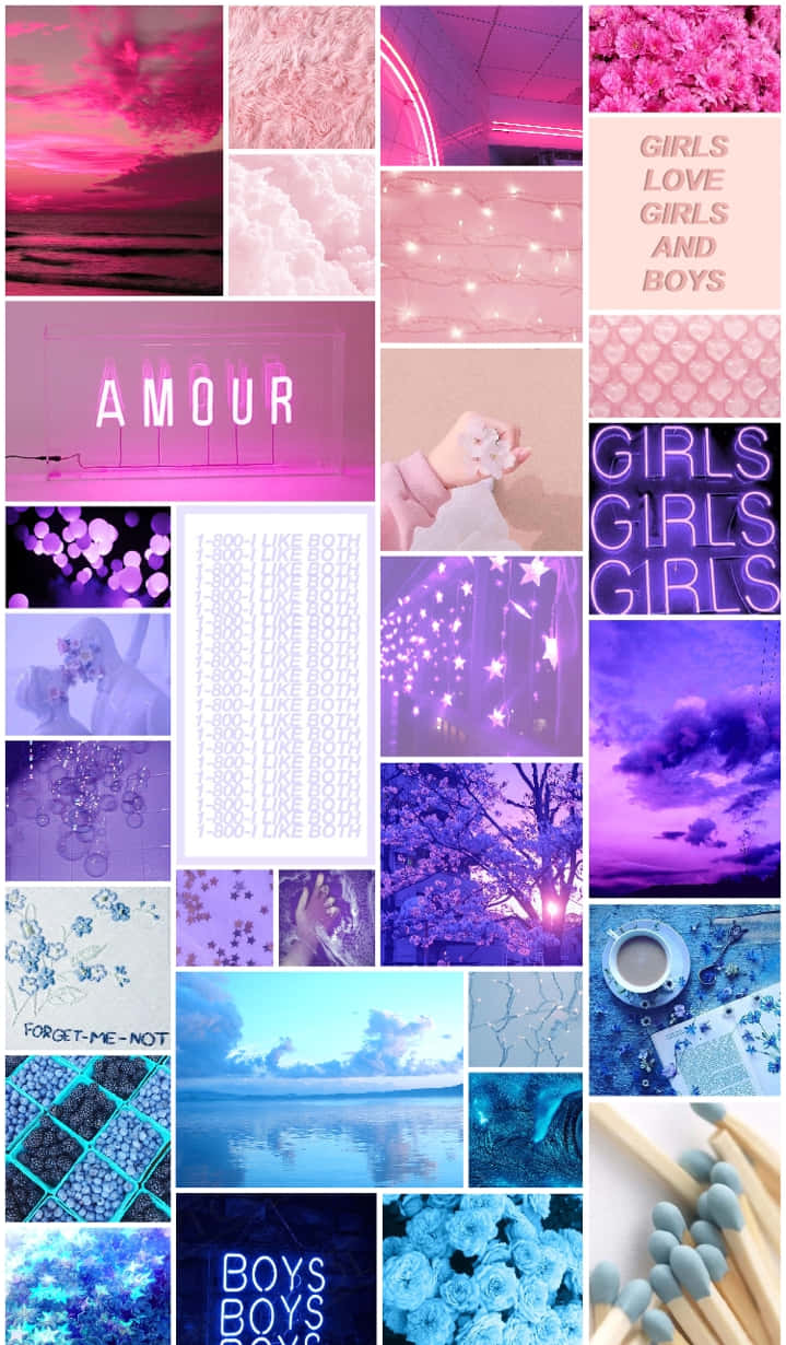 Soft Girl Aesthetic, pink, purple, SD Phone Wallpaper