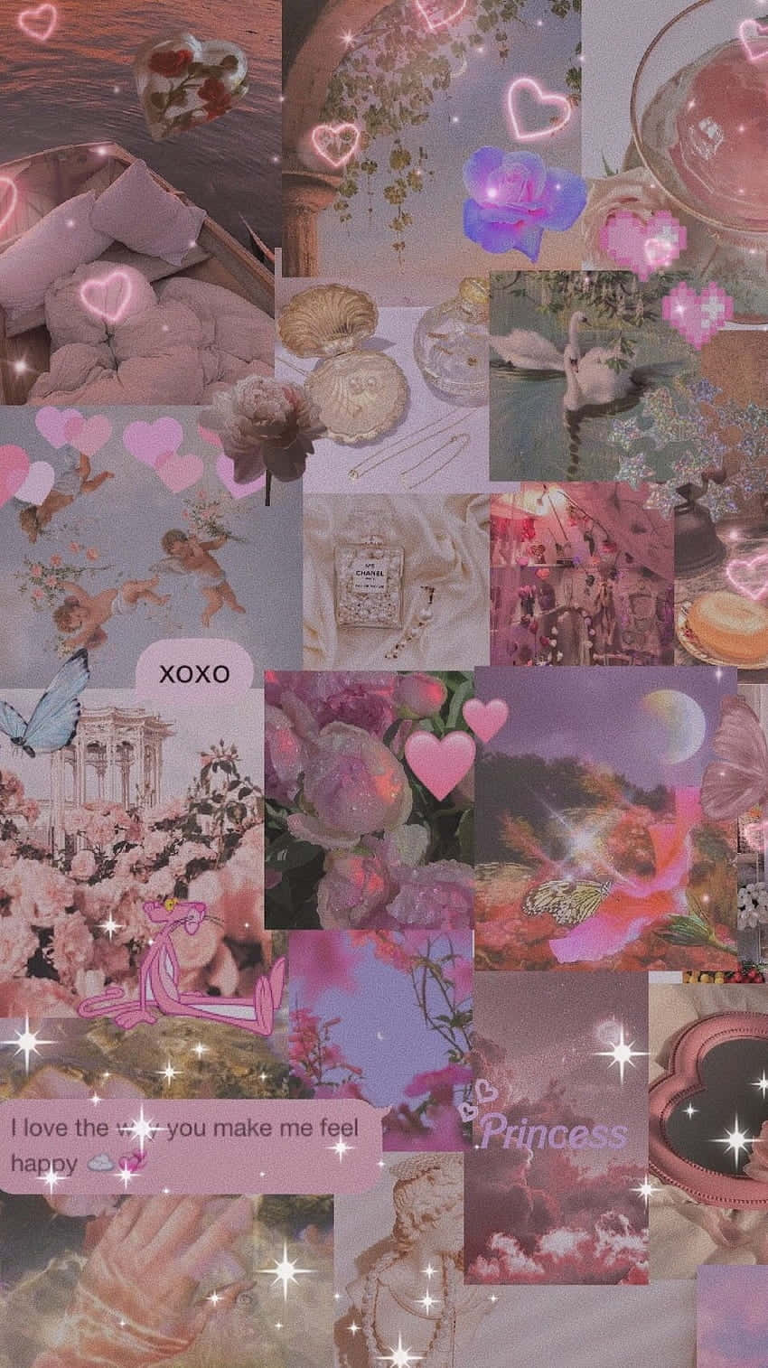 Softie Aesthetic, pink, purple, HD Phone Wallpaper