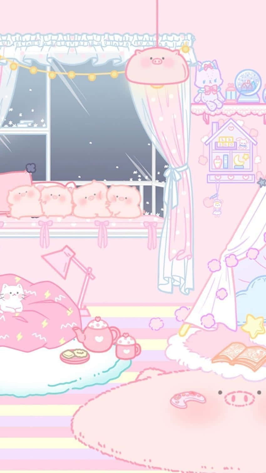 Softie Aesthetic, pastel pink, pastel blue, HD Phone Wallpaper