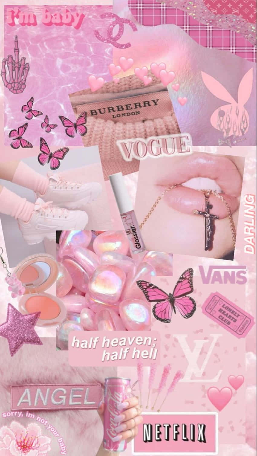Softie Aesthetic, pink tones, glossy aesthetic, HD Phone Wallpaper