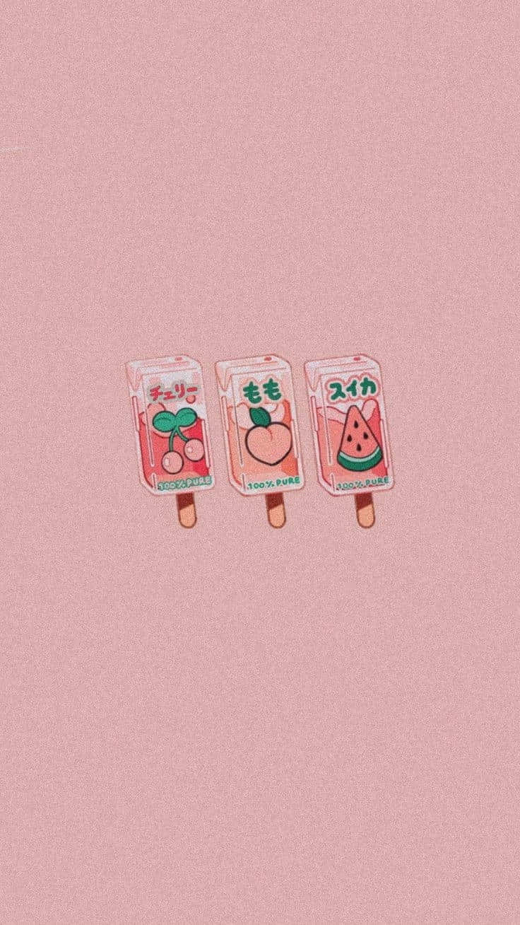 Softie Aesthetic, fruit popsicle, cherry, HD Phone Wallpaper