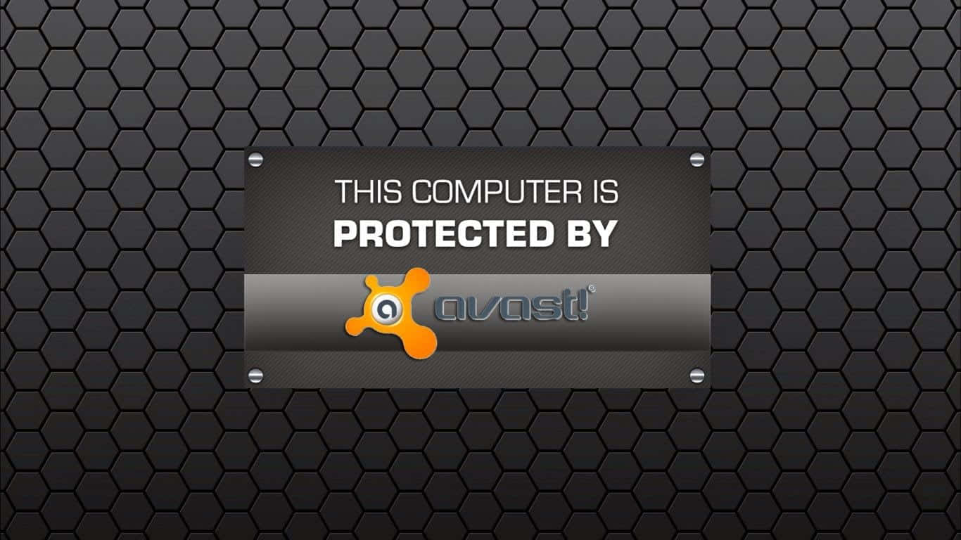 avast!, dark hexagonal textured wall, metallic plaque, HD Desktop Wallpaper