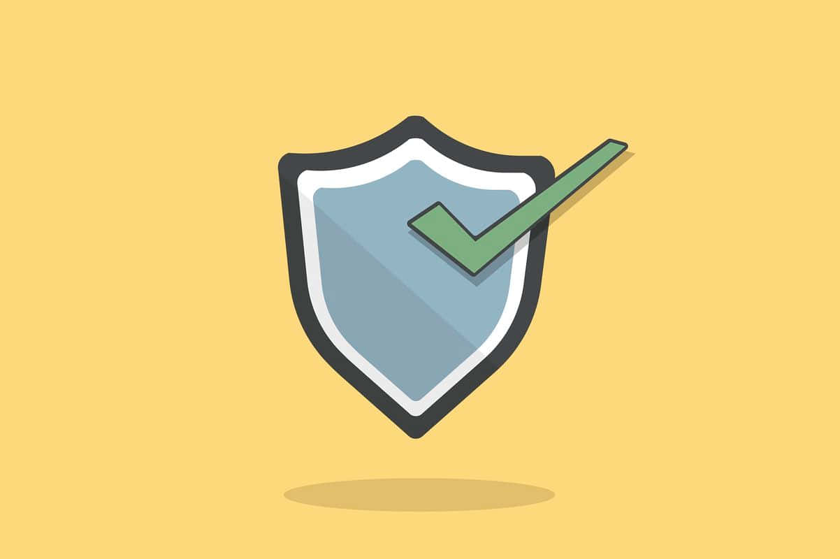 Antivirus, shield icon, green checkmark, SD Desktop Wallpaper