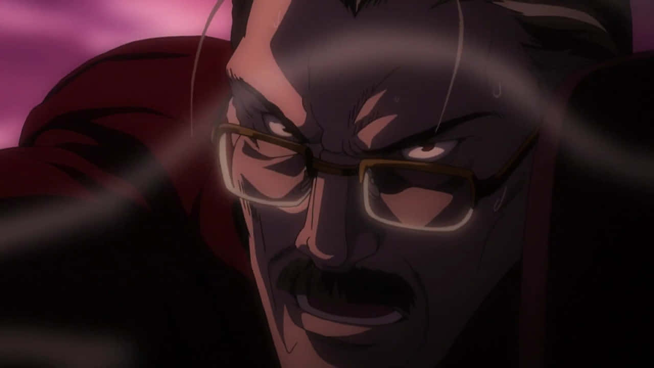 Soichiro Yagami, glasses, mustache, HD Desktop Wallpaper