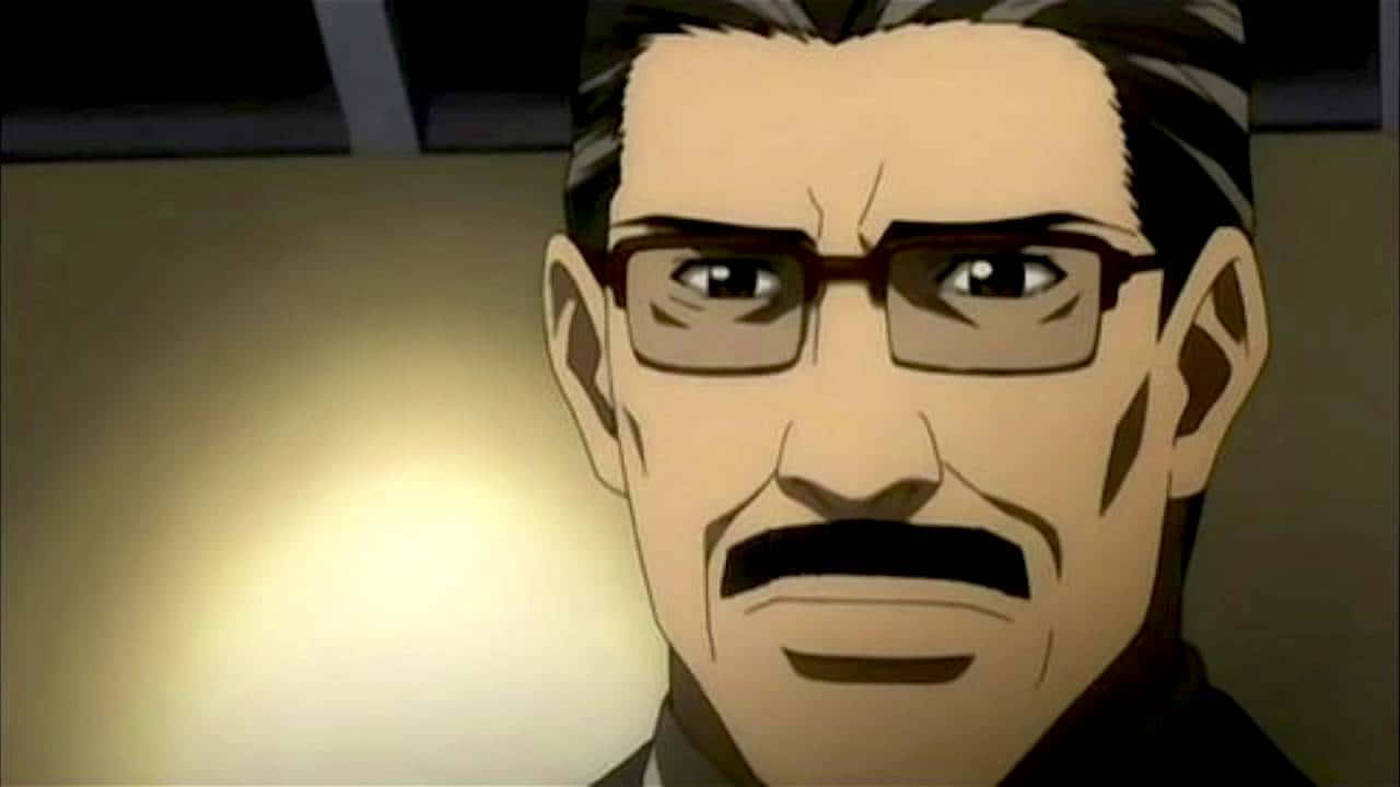 Soichiro Yagami, glasses, mustache, HD Desktop Wallpaper