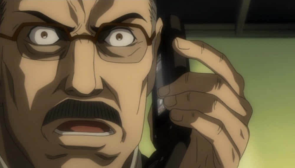 Soichiro Yagami, anime man, glasses, SD Desktop Wallpaper