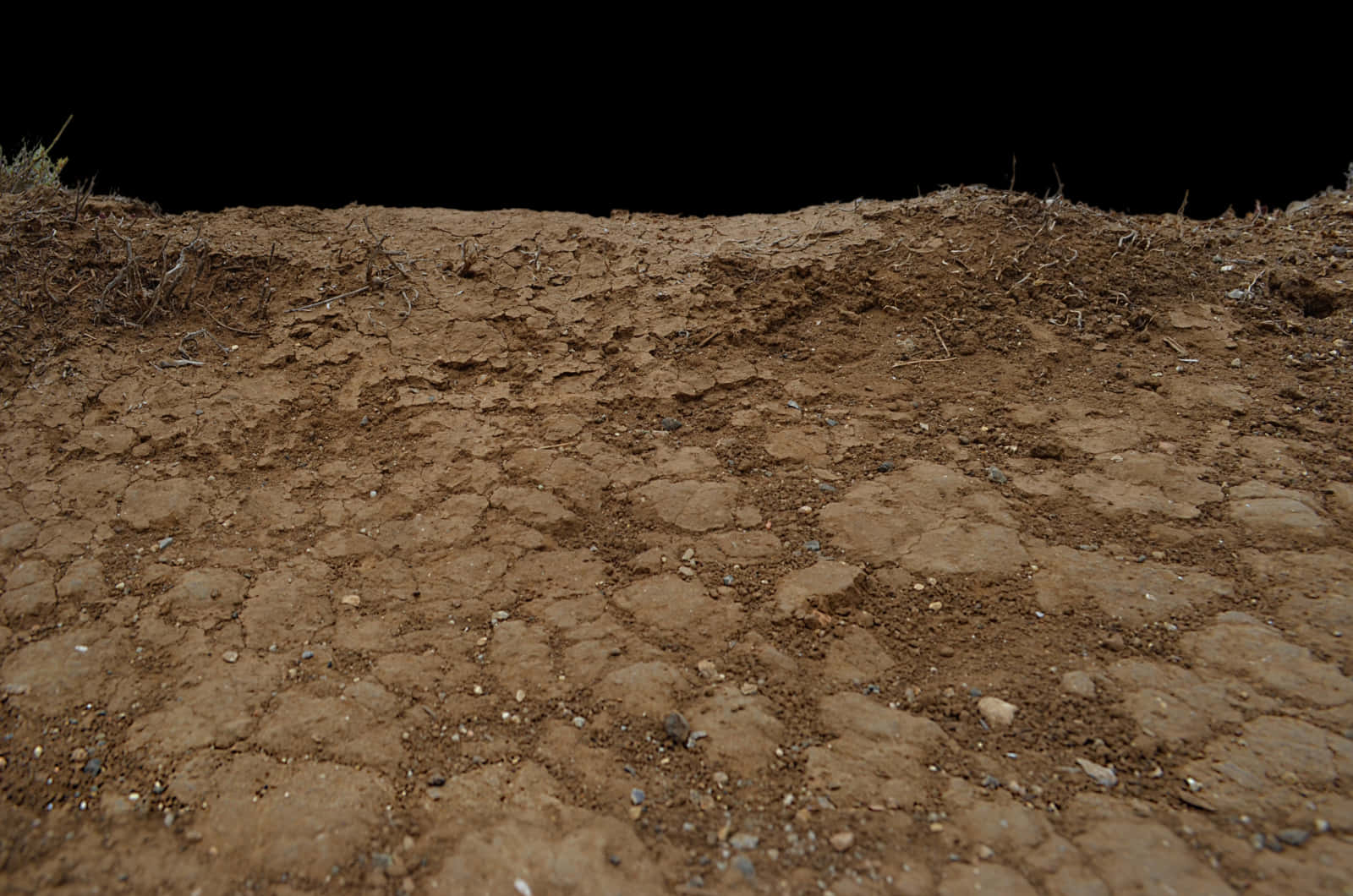 natural brown crack soil, cracked dry earth, stark black sky, HD Desktop Wallpaper
